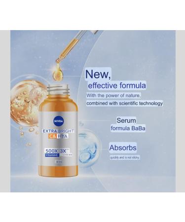 NIVEA Extra C HYA Anti-Spot Serum and Night Sleeping Gel 30ml with Orange Essence Hyaluronic Acid - Buy Online on GoSupps.com