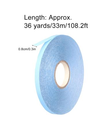 Lace Front Wig Support Tape - 36 Yards Blue Double Sided Adhesive for Toupees & Hair Extensions - Buy Online on GoSupps.com