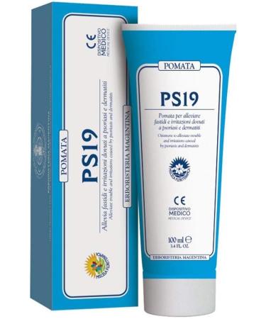 2 x Erboristeria Magentina POMATA PS19 100 ml PS 19 with Echinacea and Aloe Psoriasis and Dermatitis Moisturizing Soothes and Protects Pack of 2 Ointments 100 ml - Buy Online on GoSupps.com