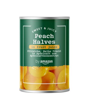 by Amazon Peaches Half Fruit in Apple Juice from Apple Juice Concentrate 411g Peaches Half Fruit in Apple Juice - Buy Online on GoSupps.com