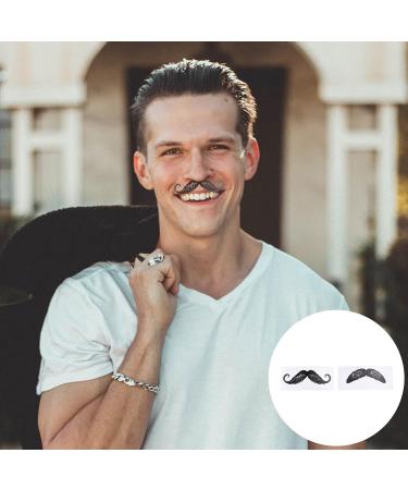 Fomiyes 30-Stick Bart Styling Mustache Stickers for Hair Removal - Painless False Mustache & Nasal Waxing for Men - Buy Online on GoSupps.com