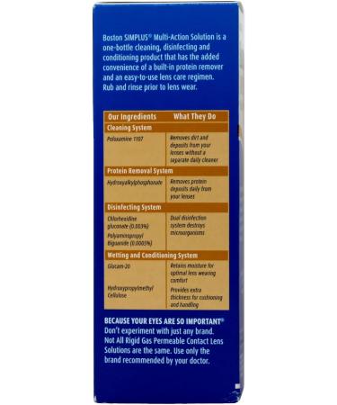 Bausch & Lomb Boston Simplus Multi Action Solution | 3.5 oz | Daily Protein Remover | International Shipping Available - Buy Online on GoSupps.com