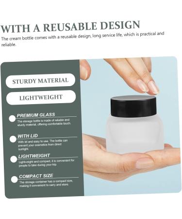 Mikinona Travel Cosmetic Containers Face Cream Jar Travel Sample Container Toiletry Bottle Body Butter Jars Refillable Cream Jar Sample Jars Portable Cosmetic Jar Glass Make up Oil Seed - Buy Online on GoSupps.com