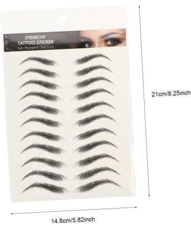 Beavorty 8 Sheets Eyebrow Stickers Makeup Stickers Black Makeup Black Stickers Fake Eyebrow Stickers - Buy Online on GoSupps.com