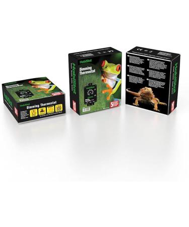 Habistat - Dimming Thermostat - Classic Range - Black - 600w - Designed Specifically For Controlling Light Bulbs & Heaters - Suitable For Reptiles - Accurate Temperature Control - Easy To Use - Buy Online on GoSupps.com