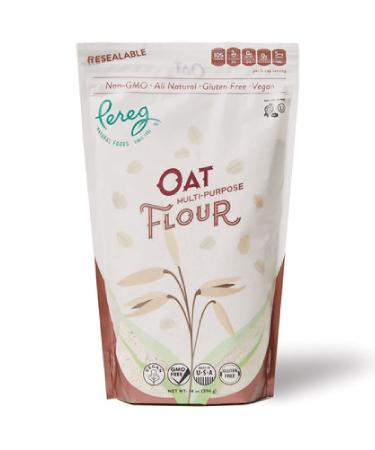 Multi-Purpose Oat Flour (14 oz) - Made From Fresh Whole Grain Oats - Use in Cakes, Cookies, Bread, Pancakes - Vegan, Non-GMO, Grain Free, Nut Free & Gluten-Free Flour