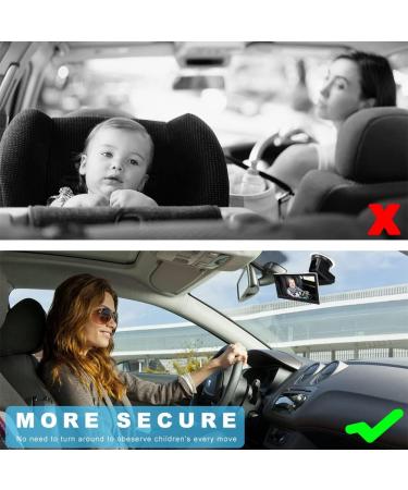 1080P Baby Car Camera Monitor | Night Vision | 5 Inch Wide View Safety Rear Facing Mirror | Baby Must-Have for Newborns - Buy Online on GoSupps.com
