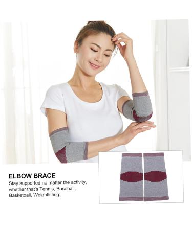 FRCOLOR Elbow Pads for Golfers | Compression Elbow Sleeve & Brace Protector for Men & Women | Sports Elbow Support - Red 24.5x13cm - Buy Online on GoSupps.com