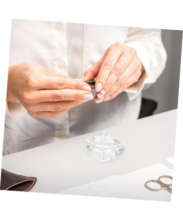 ABOOFAN Diamond Decor Candy Jar Nail Liquid Holder Acrylic Nail Supplies Dappen Dish for Acrylic Nails Nail Accessories Acrylic Nail Tools Nail Powder Heart-shaped Glass - Buy Online on GoSupps.com