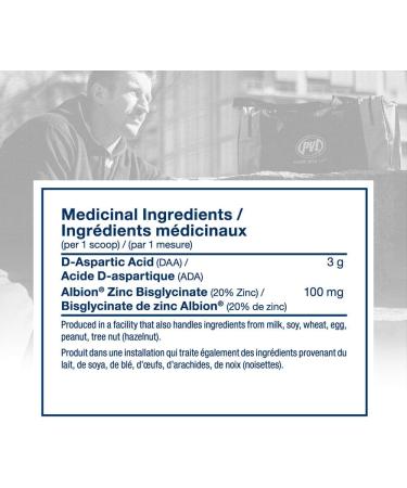 PVL Full Potency DAA+ Natural Test Testosterone Booster for men DAA D-Aspartic Acid 186 g Unflavoured - Buy Online on GoSupps.com