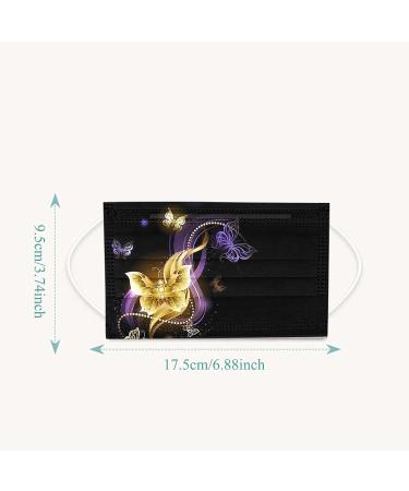 Buy Winfer 50/100 Pcs Disposable 3-Layer Printed Mouth & Nose Masks - Breathable Bandana Scarf for Men & Women - Buy Online on GoSupps.com