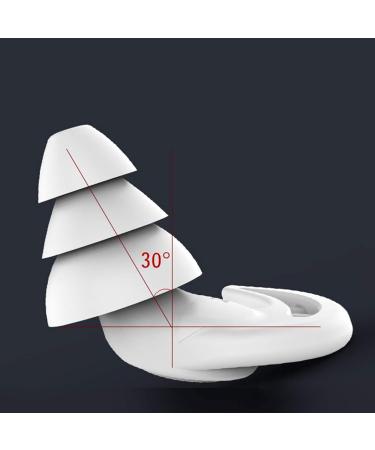 Rhino Horn Design Ear Plugs Waterproof Reusable Ear Protector for Adult Teen Student Showering Bathing Surfing 2PC 3 Layer Ear Protector Black - Buy Online on GoSupps.com