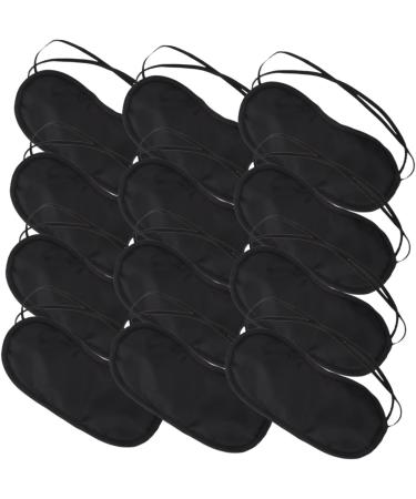 48 pcs Silk Sleep Masks Set - Satin Eye Covers for Men - Black Blindfold for a Good Night's Sleep - Buy Online on GoSupps.com