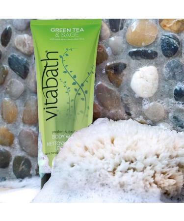 Vitabath Green Tea & Sage Body Wash 10 Fl Oz - Single Bottle - Buy Online on GoSupps.com