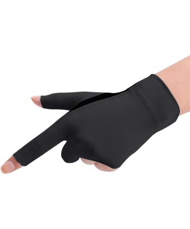 Buy 3-Finger Left Open Snooker Billiard Glove Fast-Drying Breathable Stretchy Pool Accessory for Men Black - Buy Online on GoSupps.com