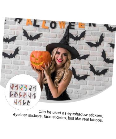 NOLITOY 16 Pairs Eye Shadow Eyeliner Stickers Eyeshadow Decor Face Decals Makeup Eye Sticker Cosplay 7.6x4.3cmx2pcs Assorted Colorx2pcs - Buy Online on GoSupps.com