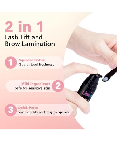 Libeauty Lash Lift Kit - Quick Eyelash Perming in Airless Pump Bottles - Buy Online on GoSupps.com