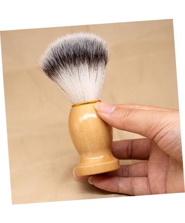 Minkissy Men's Shaving Brush Set - Portable Wooden Handle Razor Brush with Goat Hair Nylon Wool & Stainless Steel - 8 Pieces Ideal for Grooming - Buy Online on GoSupps.com