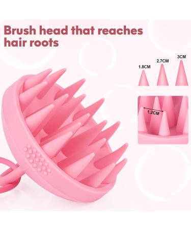 Alyvisun Scalp Massage Brush | Silicone Shampoo Brush for Head Massage & Scalp Peeling | Wet & Dry Hair Use - Buy Online on GoSupps.com