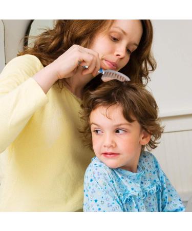 Baby Hair Brush for Newborns & Toddlers | Natural Goat Bristles | Gentle on Cradle Cap | Blue | Ideal Baby Registry Gift - Buy Online on GoSupps.com