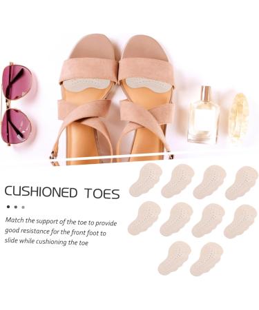 Beaupretty 10 Pairs Anti-Slip Metatarsal Shoe Pads for Women | Non-Slip Toe Inserts & Sandals Insole - Leather Comfort & Support - Buy Online on GoSupps.com