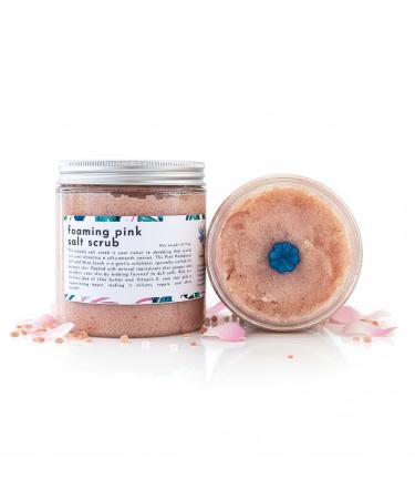 Nature Skin Shop Pink Himalayan Salt Foaming Body Scrub - 10 Ounces - Exfoliating & Moisturizing Wash for Dry Skin - Mineral Rich Polish for Soft Smooth Texture 10 Fl Oz (Pack of 1)