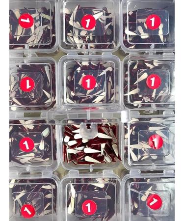 Kalpana Women's Maroon Bindi Slim Tilak Sticker Kumkum - Pack of 12 | International Shipping Available - Buy Online on GoSupps.com