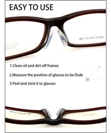 Eyeglass Nose Pads  Adhesive Anti-Slip Nose Pads  Soft Silicone Nose Pad Cushion for Glasses  Eyeglasses  Sunglasses  12 Pairs(Clear) - Buy Online on GoSupps.com