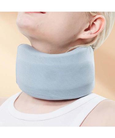 Neck Brace Adjustable Foam Neck Wraps | Foam Cervical Collar Soft Neck Support for Women & Men Keeps Vertebrae Stable Relieves Neck and Spine Pressure Blue M - Buy Online on GoSupps.com