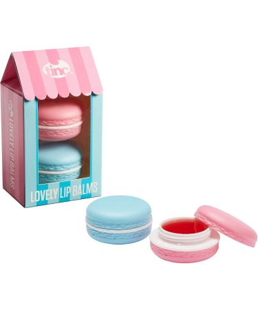 Tinc Box of 2 scented moisturizing lip balms - Macaron shape (blue) - Buy Online on GoSupps.com