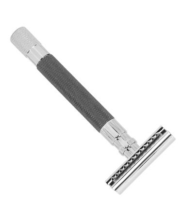 Double Edge Safety Razor for Men - Zinc Alloy Manual Razor for Daily Beard Care (Black) | International Shipping Available - Buy Online on GoSupps.com