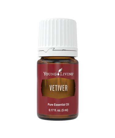 Vetiver Essential Oil 5ml by Young Living - Grounding Essential Oil for Nighttime Routine - Calming Aroma for Children - Earthy Viscosity - Support for Focus and Awareness