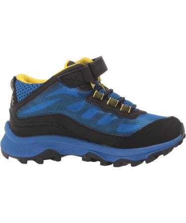 Merrell Kid's Moab Speed Mid Waterproof Hiking Boot Big Kid - Black/Royal - Buy Online on GoSupps.com