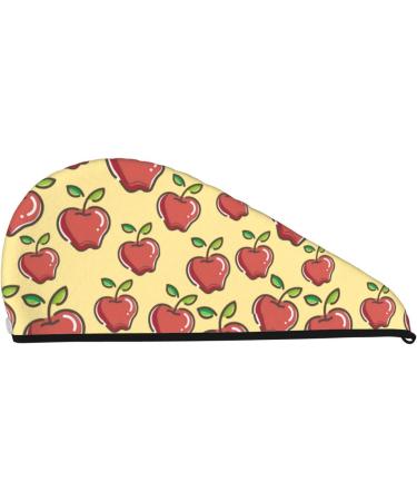 Buy Apple Microfiber Hair Towel - Super Absorbent Coral Velvet Wrap for Long Curly & Thick Hair - Quick Dry for Women - Buy Online on GoSupps.com