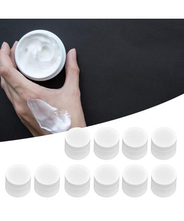10Pcs Round 5g Reusable Cream Bottles, White - Refillable Serums & Cream Containers - Buy Online on GoSupps.com