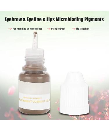  LANTRO JS LANTRO JS Eyebrow Tattoo Colour Tattoo Makeup Ink Microblading Pigmented Ink for Lips and Eyebrows Easy to Tint (Dark Brown Grey) - Buy Online on GoSupps.com