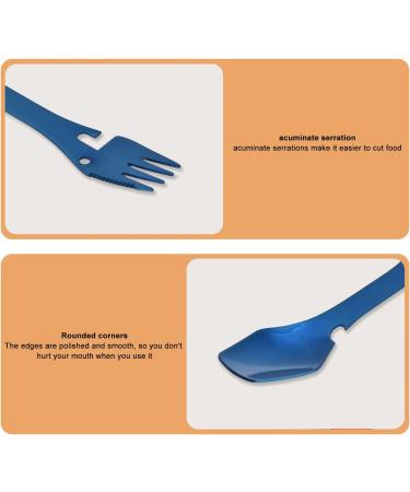 Multifunctional Spoon Bottle Opener Durable Exquisite EDC Spork Fork Spoon for Camping for Picnic - Buy Online on GoSupps.com