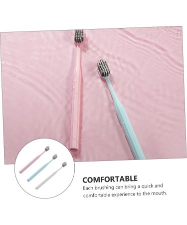 FRCOLOR Ultra-Fine Soft Toothbrushes Set - 3pcs Extra Soft Bristles for Sensitive Teeth - Gentle Manual Toothbrushes in Macaron Colors - Buy Online on GoSupps.com