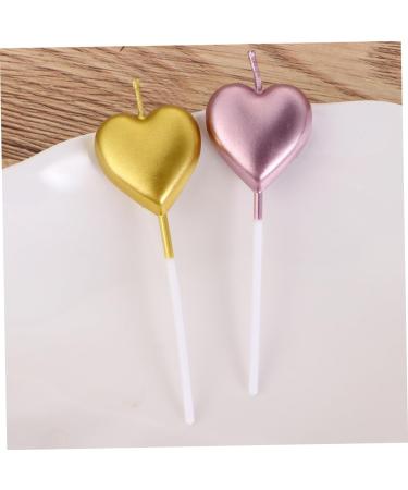 Cabilock 10pcs Birthday Cupcake Topper Gift Cupcake Decorating Valentines Day Candle Decor Valentines Cake Decoration Candle Heart Cupcake Toppers Memorial Candles Cupcakes Dessert Top Hat As Shown 9.7X2.8cm - Buy Online on GoSupps.com