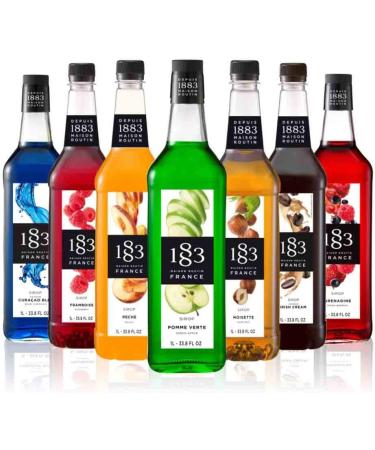 Maison Routin 1883 Lychee Syrup Glass Bottle 1000 Milliliter Lychee 1 l (Pack of 1) - Buy Online on GoSupps.com