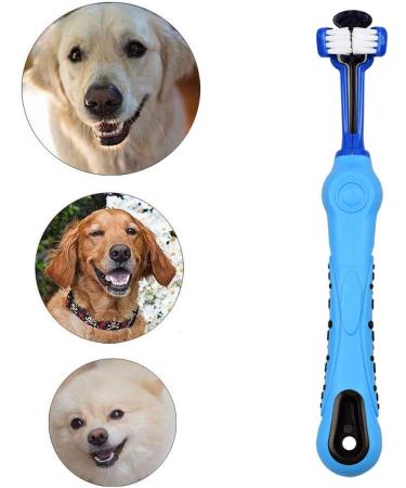 4 Packs Dog Toothbrush Triple Head Dog Toothbrush Kit Multi-Angle Dog Teeth Cleaning Brushes for Pet Dental Care Removing Bad Breath Tartar for Dog Clearing Mouth - Buy Online on GoSupps.com