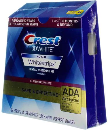 Crest 3D Whitestrips Glamorous White 28 Count (Pack of 2) - Buy Online on GoSupps.com