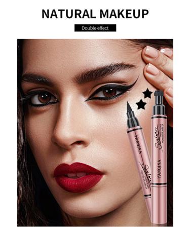 Go Ho Liquid Star Eyeliner Stamp - Black Cat Eye, Long Lasting, Super Slim, Precise Felt Tip - 1 PC - Buy Online on GoSupps.com