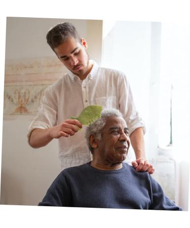 Fomiyes 6 Pcs Jade Massage Comb Set - Full Body Scalp Massager & Hair Tool - Xiuyu Green Scratching Board & Comb - Buy Online on GoSupps.com