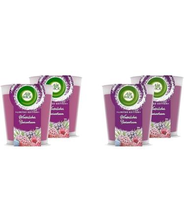 Air Wick WohlleVentuftkerze XL in the glass-fragrance: blackberry and elderflower-up to 40 hours of burning time-contains natural essential oils-220 g fragrance candle