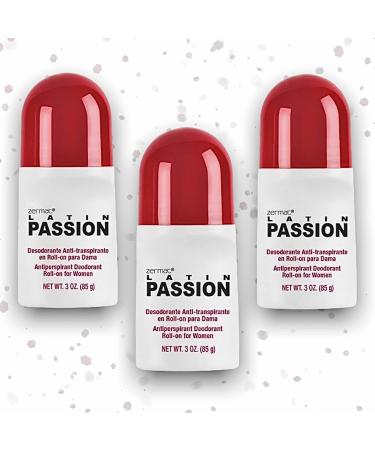 Zermat Latin Passion para Ella - Set de 3 Desodorante Antitranspirante Roll-On