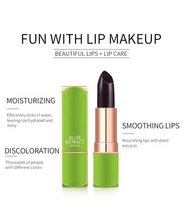 Color Changing Lipstick - Aloe Infused Waterproof Tinted Lip Balm for Long Lasting Moisturizing Care - pH Temperature Change Magic Mood Lipstick for Women - Buy Online on GoSupps.com