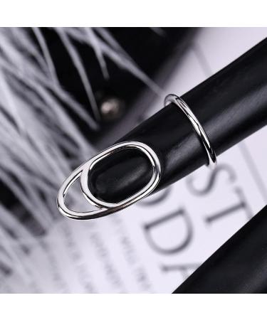 Delicate Finger Nail Cover Ring - Unique Stylish Design for Women | Perfect for Festivals & Dates - 3044 Platinum - Buy Online on GoSupps.com