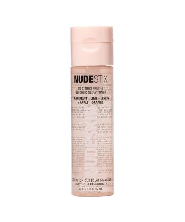 Nudestix 5% Citrus Fruit & Glycolic Glow Toner Exfoliating Facial Toner with AHAs Hyaluronic Acid & Fruit Acids for Bright Smooth Skin