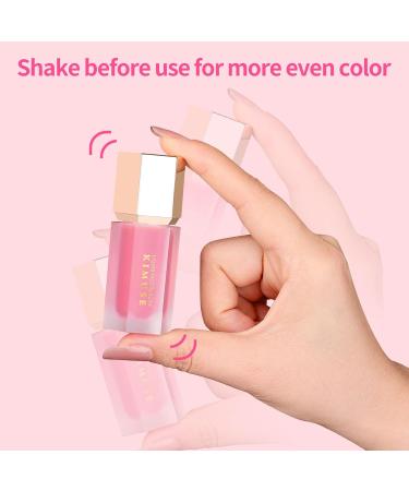 Kimuse Gel Cream Blush - Liquid Blush for Natural Look & Dewy Finish | 4ml Lucky-Dewy Cool Pink - Buy Online on GoSupps.com